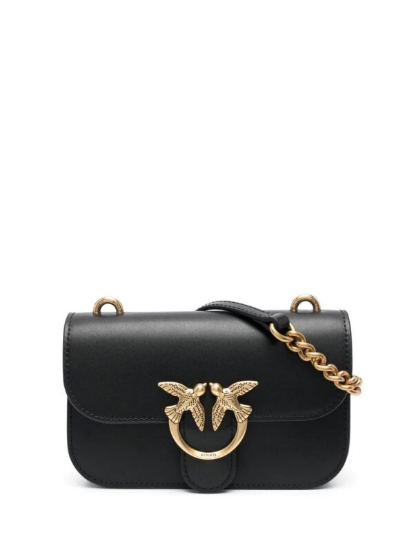 PINKO  Love Birds leather crossbody bag.