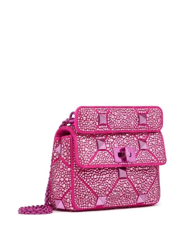 Valentino Garavani  small Roman Stud crystal-embellished shoulder bag