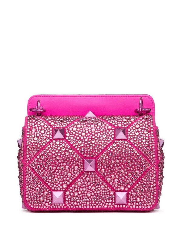Valentino Garavani  small Roman Stud crystal-embellished shoulder bag