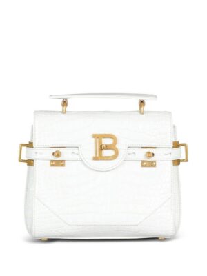 18658805_40696493_1000.jpg Balmain B-Buzz crocodile-embossed shoulder bag