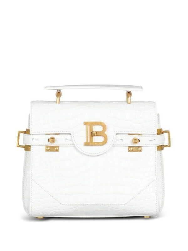 18658805_40696493_1000.jpg Balmain B-Buzz crocodile-embossed shoulder bag