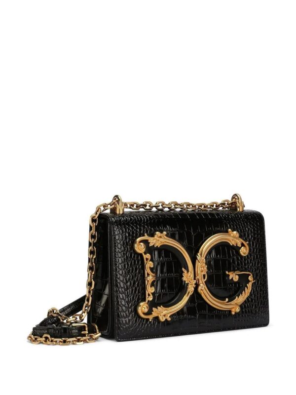 18664747_40792196_1000.jpg Dolce & Gabbana DG logo crocodile-effect shoulder bag