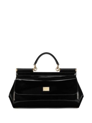 Dolce & Gabbana Elongated Sicily patent leather top-handle bag