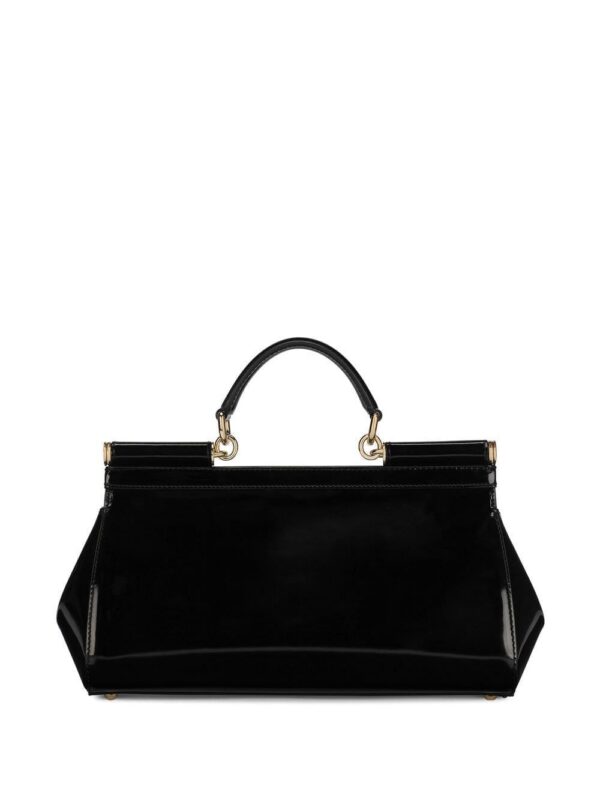 18665549_40415049_1000.jpg Dolce & Gabbana Elongated Sicily patent leather top-handle bag