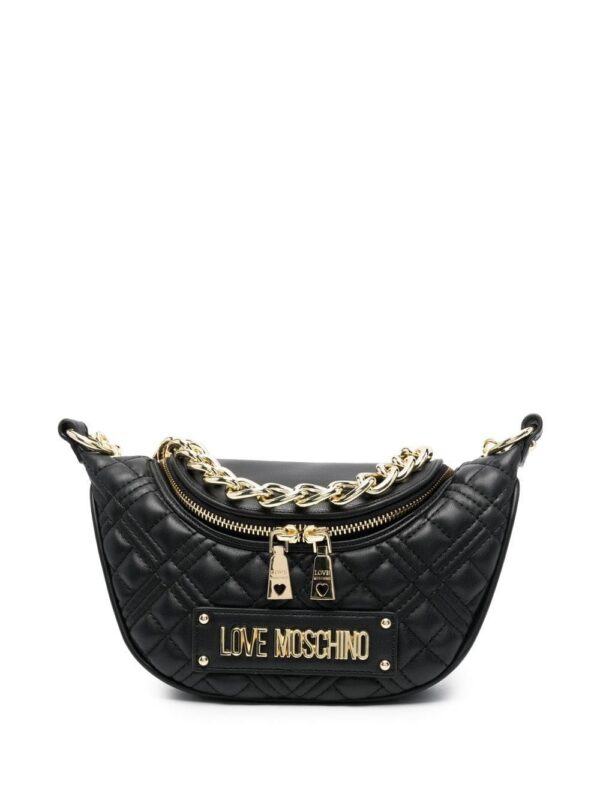 18673822_41297288_1000.jpg Love Moschino logo-plaque quilted shoulder bag