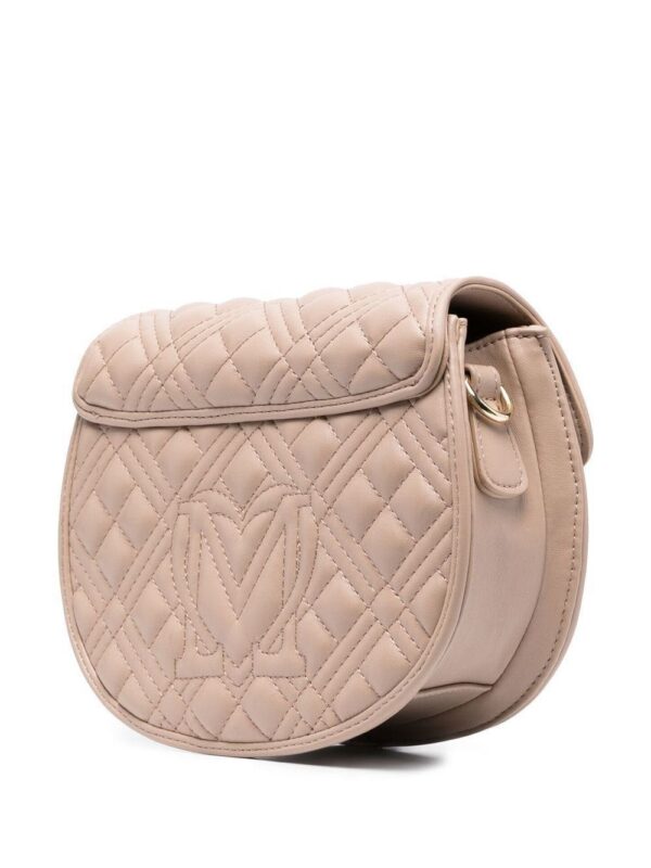18673862_42339032_1000.jpg Love Moschino logo-plaque quilted satchel bag