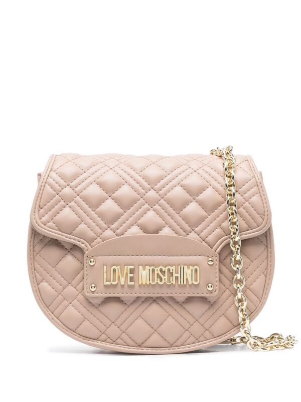 18673862_42339035_1000.jpg Love Moschino logo-plaque quilted satchel bag