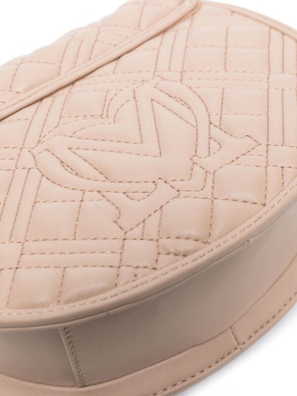 18673862_42339037_1000.jpg Love Moschino logo-plaque quilted satchel bag