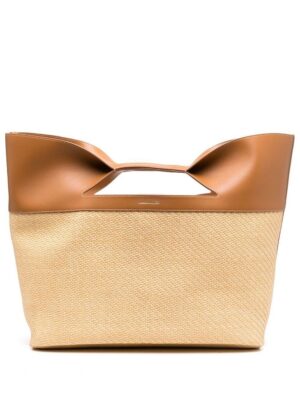 18676580_40531085_1000-1.jpg Alexander McQueen The Bow straw-woven tote bag