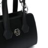 Phillip plein logo-plaque satin-finish tote bag