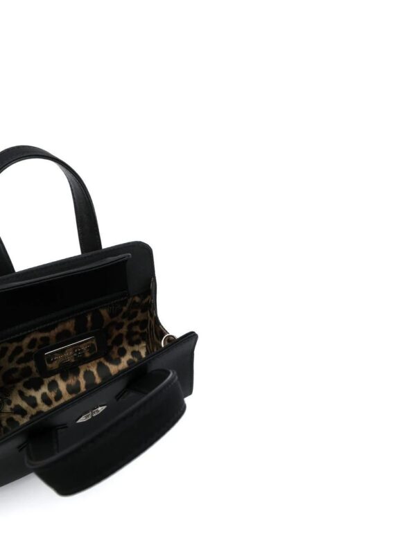 Phillip plein logo-plaque satin-finish tote bag