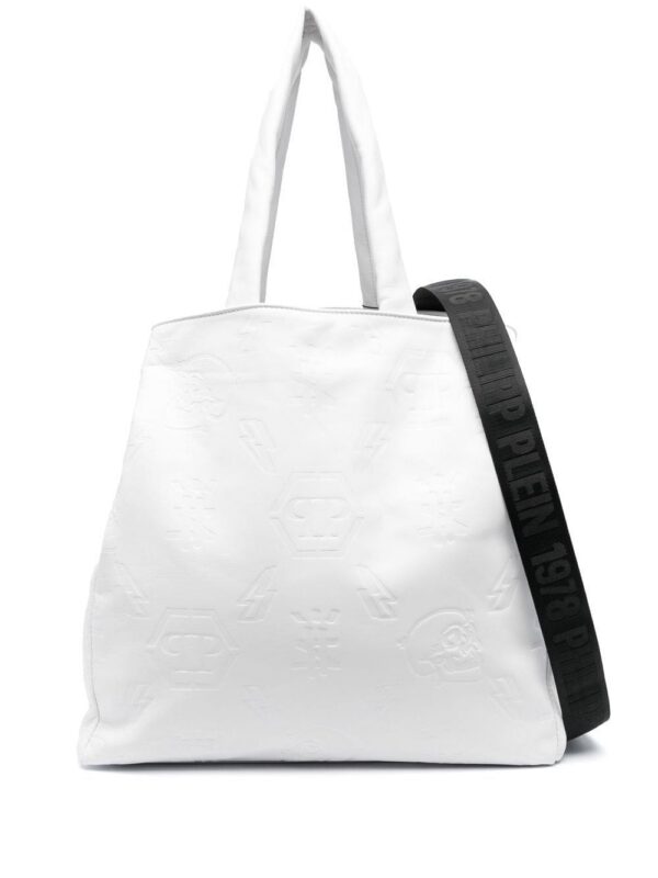 18698235_42120756_1000.jpg Philipp Plein embossed monogram tote bag