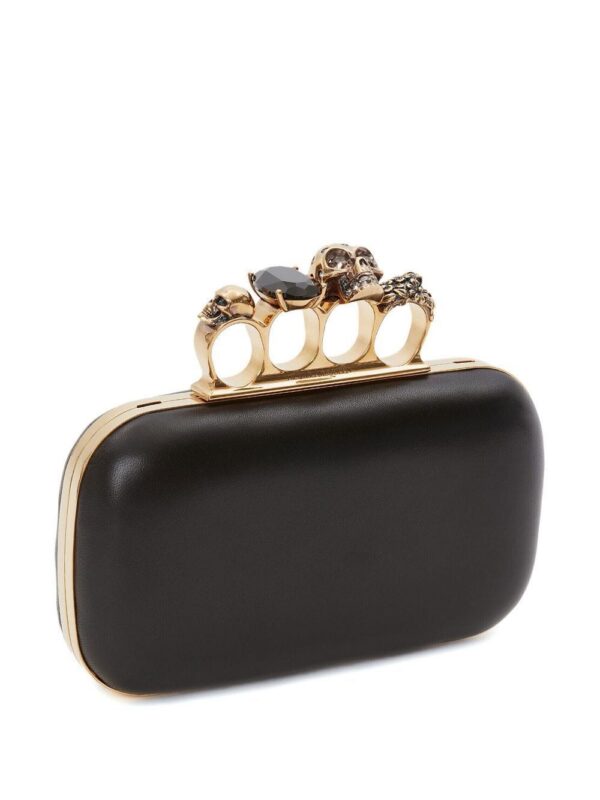 18734823_42655330_1000.jpg Alexander McQueen leather Skull Four-Ring clutch bag
