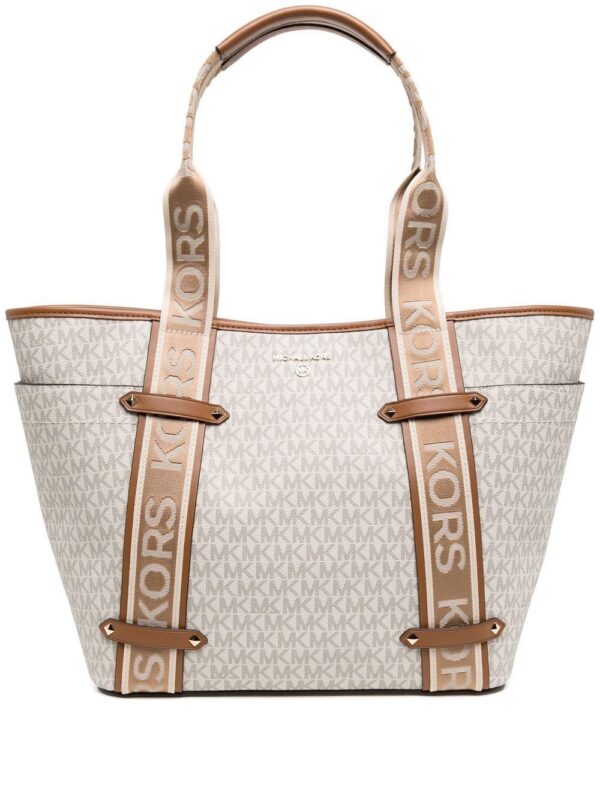 18738522_40656065_1000.jpg Michael Michael Kors Maeve logo-strap tote bag