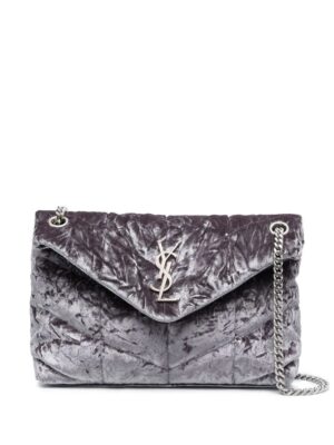 18753563_42490581_1000.jpg Saint Laurent small Puffer velvet shoulder bag