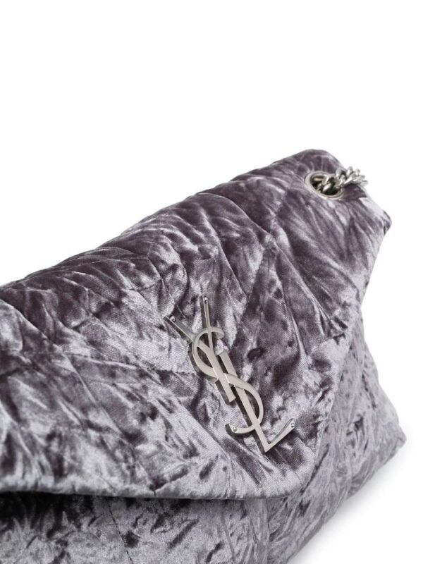 Saint Laurent  small Puffer velvet shoulder bag