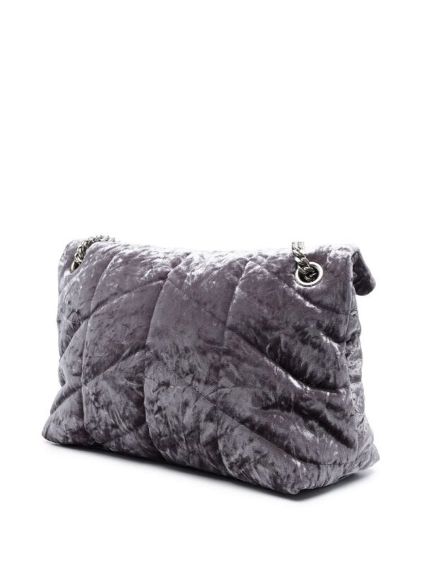 Saint Laurent  small Puffer velvet shoulder bag