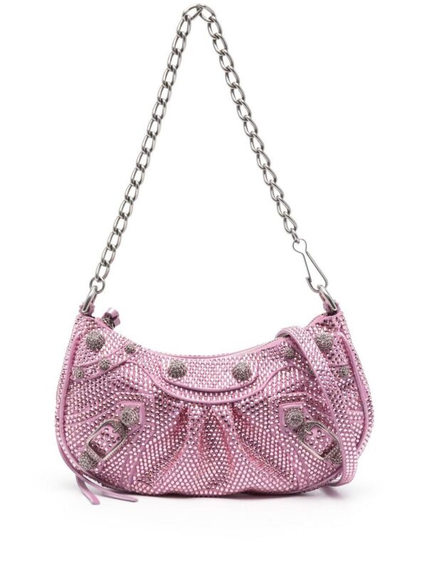 18765090_42243772_1000.jpg Balenciaga Le Cagole rhinestone-embellished shoulder bag