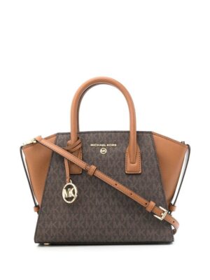 18788348_41291890_1000.jpg Michael Michael Kors logo-print leather tote bag