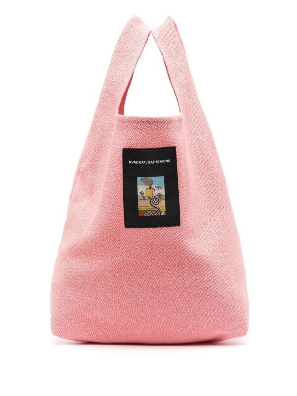 18804255_41653471_1000.jpg Kvadrat x Raf Simons Vidar logo-patch tote bag
