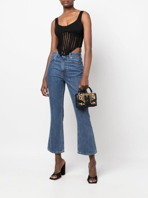 18805845_40843329_1000-1.jpg Versace Jeans Couture Barocco buckle leopard-print tote bag