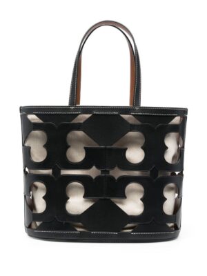 Tory Burch Cutout Logo leather tote bag