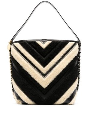 18825602_41846640_1000.jpg Stella McCartney chevron-pattern faux-fur tote bag