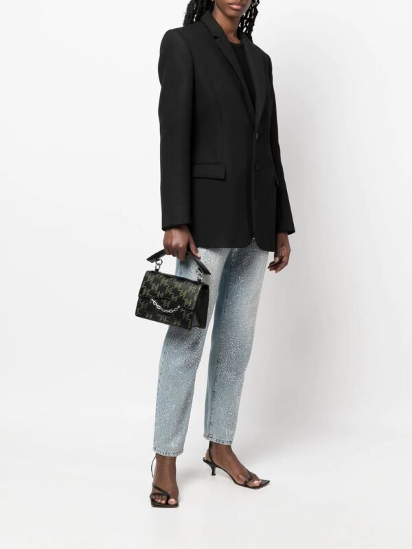 18828227_40949847_1000_8b21d57b-2243-4433-8782-5e6111d3d63b.jpg Karl Lagerfeld perforated-logo leather shoulder bag