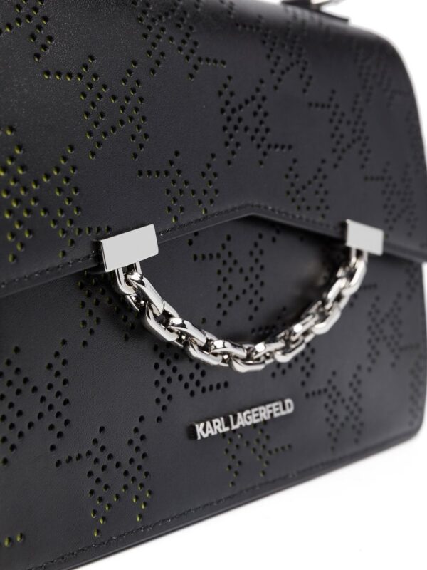 18828227_40950618_1000.jpg Karl Lagerfeld perforated-logo leather shoulder bag