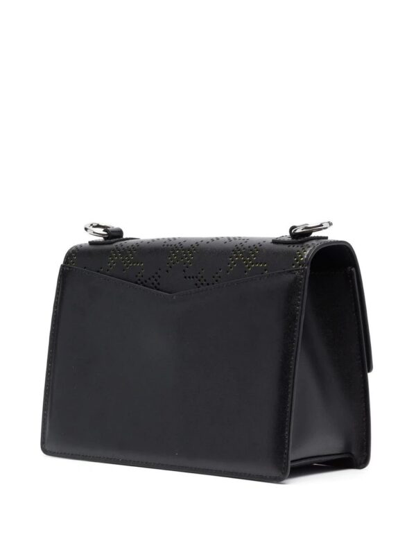 18828227_40950619_1000.jpg Karl Lagerfeld perforated-logo leather shoulder bag