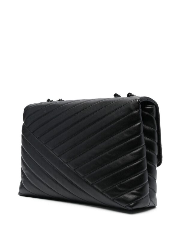 Tory Burch logo-plaque quilted shoulder bag