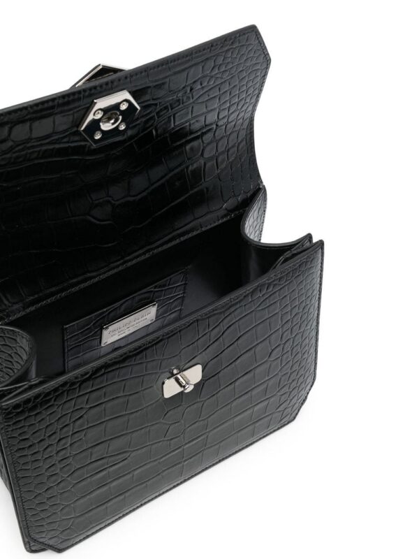 18865674_43887395_1000.jpg Philipp Plein Superheroin crocodile-effect tote bag