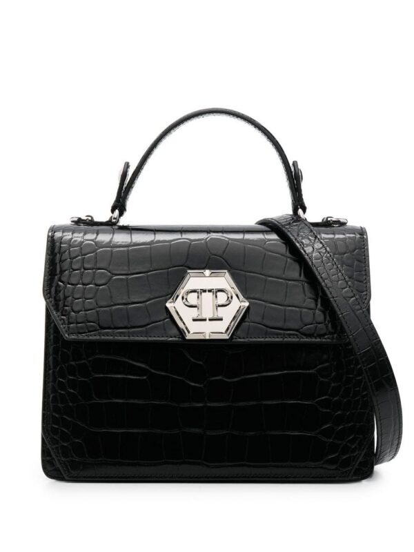 18865674_43889880_1000.jpg Philipp Plein Superheroin crocodile-effect tote bag