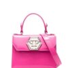 18865678_43877414_1000.jpg Philipp Plein logo-plaque patent-leather handbag