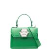 18865682_43876544_1000.jpg Philipp Plein logo-plaque patent-leather handbag