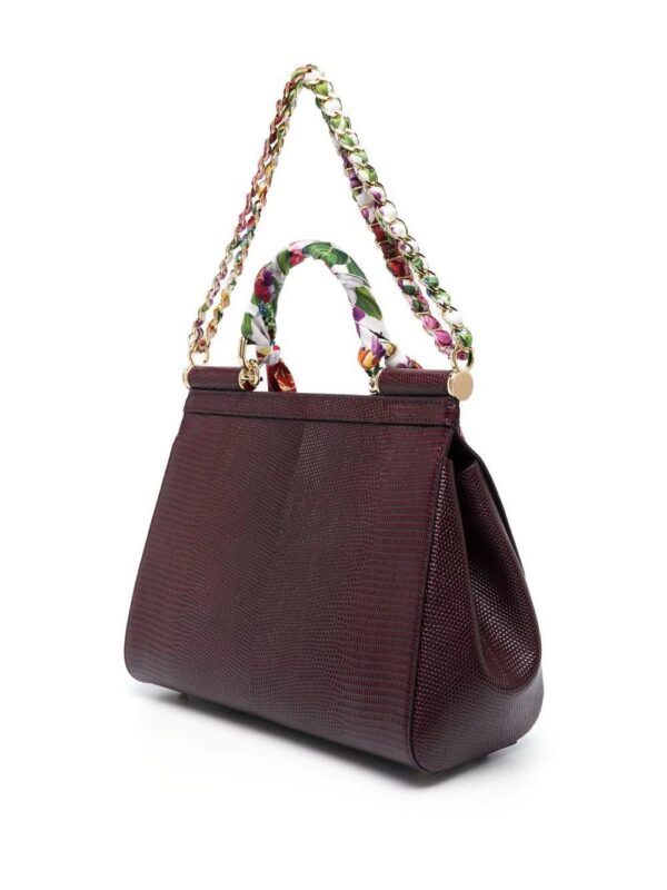 Dolce & Gabbana  medium Sicily lizard-skin effect crossbody bag