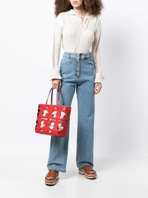 Tory Burch Cutout Logo Tote