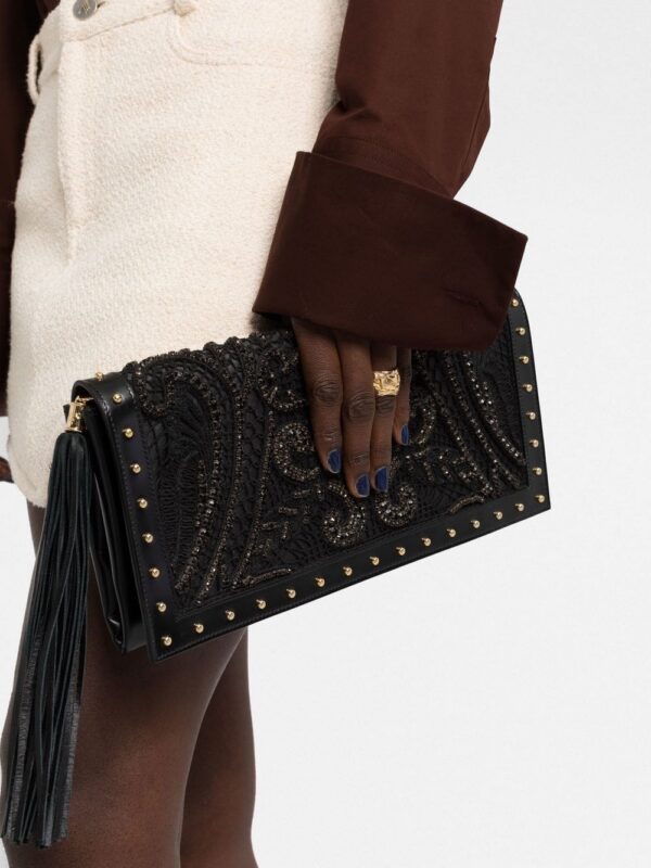 18923625_41411024_1000.jpg Balmain crystal-embroidered leather clutch bag