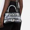 Balenciaga  Hourglass S graffiti-print tote bag