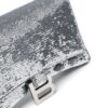 Balenciaga Hourglass sequin-detail chain wallet