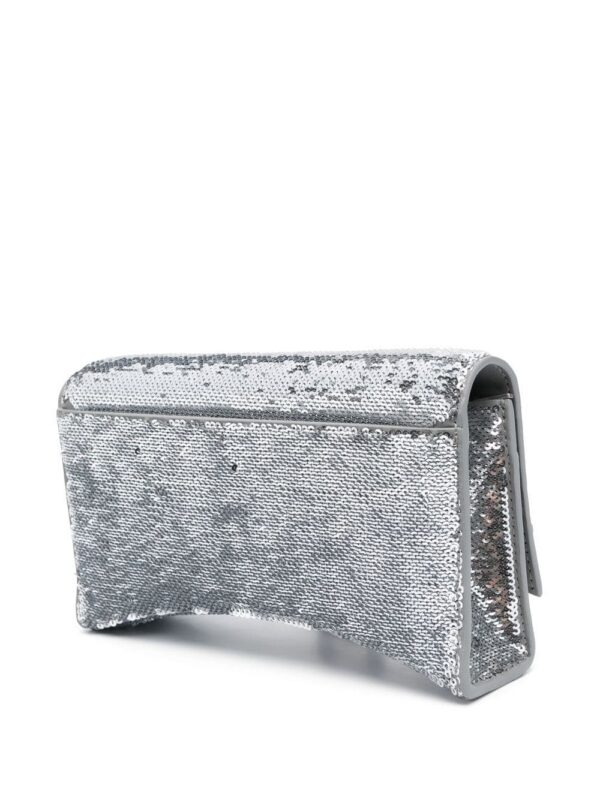 Balenciaga Hourglass sequin-detail chain wallet