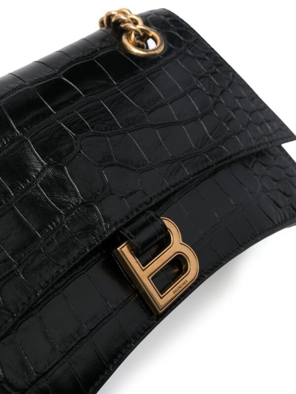 18945293_42516012_1000.jpg Balenciaga small Crush crocodile-embossed shoulder bag