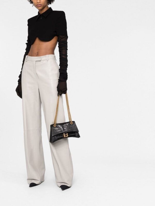 18945293_42564585_1000.jpg Balenciaga small Crush crocodile-embossed shoulder bag