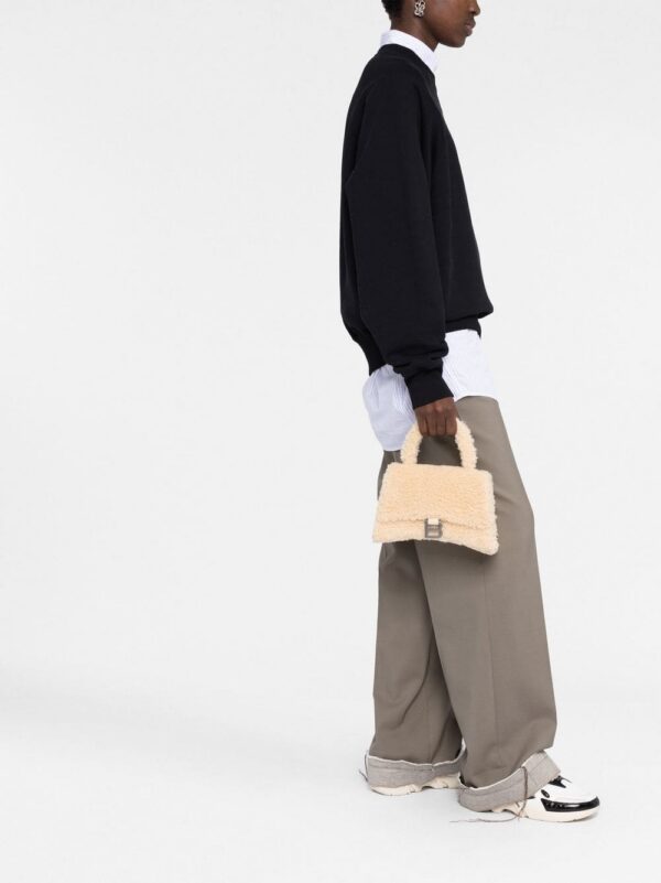 18945312_43533930_1000.jpg Balenciaga small Hourglass furry top-handle bag