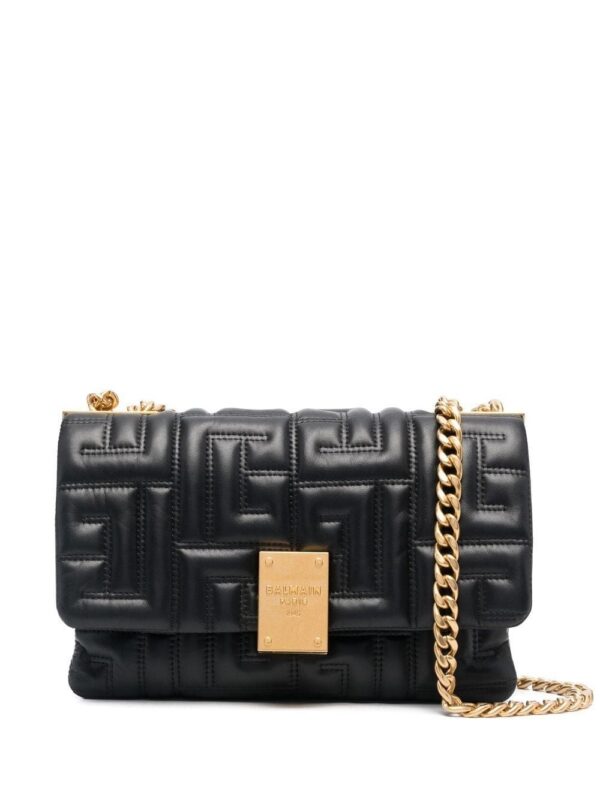 Balmain small 1945 quilted shoulder bag