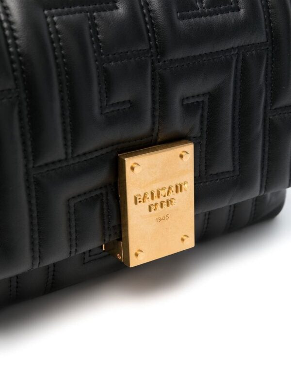 Balmain small 1945 quilted shoulder bag