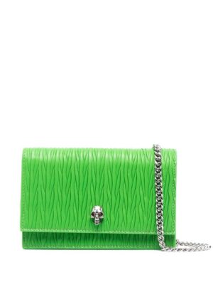 18959684_41245035_1000.jpg Alexander McQueen skull-stud pleated leather bag