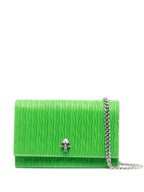 18959684_41245035_1000.jpg Alexander McQueen skull-stud pleated leather bag