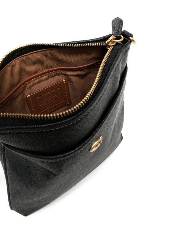 Coach logo zipped bag
