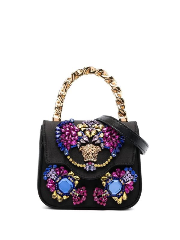 19006701_41482818_1000.jpg Versace mini La Medusa crystal-embellished tote bag